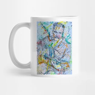 GEORGES BRASSENS watercolor portrait .2 Mug